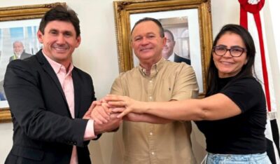 Prefeito de Coroatá é recebido pelo governador no Palácio dos Leões