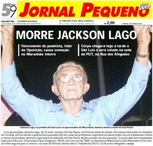 Há 14 anos, a morte de Jackson Lago consternou o Maranhão