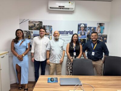Prefeito Edésio busca melhorias para saúde e educação em reunião com a Equatorial