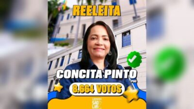 Concita Pinto é a vereadora mais votada na história da Câmara de São Luís