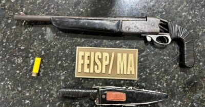 FEISP e Policia Militar de Itapecuru prende homem com e arma de fogo.