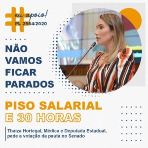 Dra. Thaiza pede aos senadores maranhenses apoio ao PL de valorização salarial dos profissionais de enfermagem