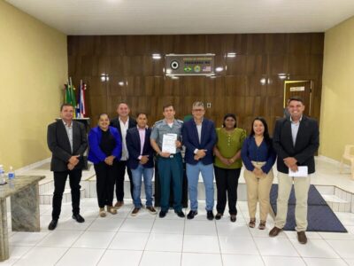 Câmara de Vereadores de Paraibano Homenageia Soldado Rubiel com Moção de Aplausos por Ato de Bravura