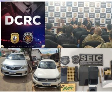5 DE ABRIL: Operação prende oito pessoas no Maranhão acusadas de roubo a cargas de material bélico