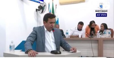 Presidente da Câmara, Vereador Jonnídio Bezerra, parabenizou Buriti Bravo pelos seus 92 anos e destacou a importância do trabalho em conjunto pelo bem do povo