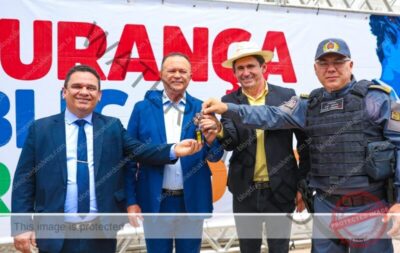 Prefeito de Coroatá recebe novas viaturas para reforçar segurança no município