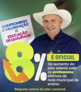 Prefeito Vanderly anuncia reajuste salarial de 8% para professores e pagamento antecipado do 13º salário