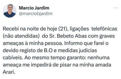 Em vídeo, Márcio Jardim diz que foi ameaçado pelo marido de Simplesmente Maria