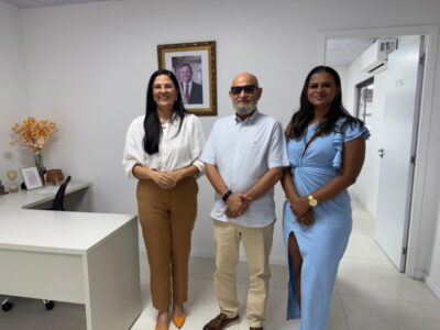 Prefeito Edésio e secretária de Estado discutem avanços na educação em Turiaçu