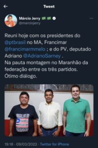 Imagem do dia: Márcio Jerry e Adriano Sarney juntos