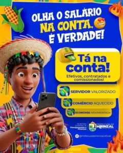 Prefeitura de Mirinzal antecipa salários de servidores pelo sexto mês seguido