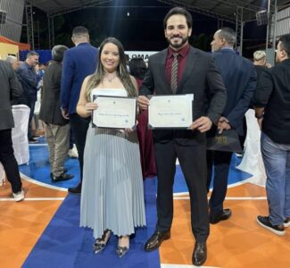 Vargem Grande: Juliana Leite e Thiago Abreu são diplomados em solenidade realizada pela justiça eleitoral
