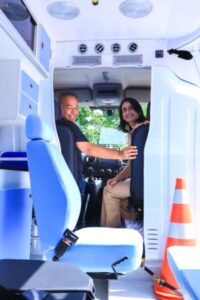 Fred e Mariana recebem nova ambulância para reforço do atendimento em Paço do Lumiar