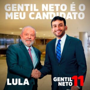 Em vídeo, presidente Lula diz que Gentil Neto é o seu candidato a prefeito em Caxias