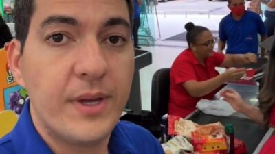 Deputado reage a aumento de ICMS em fila de supermercado