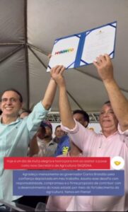 Durante ato em Caxias, Brandão empossa Fábio Gentil na Secretaria de Estado de Agricultura e Pecuária