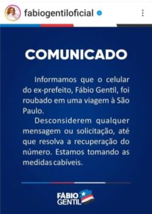 Roubado em São Paulo, Fábio Gentil enfrenta polêmica sobre áudios e macacada sobre assalto…