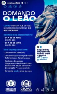 Universidade Ceuma volta a oferecer auxílio gratuito para declaração do Imposto de Renda