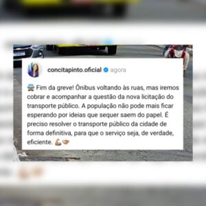 Concita Pinto cobra soluções definitivas para o transporte público em São Luís