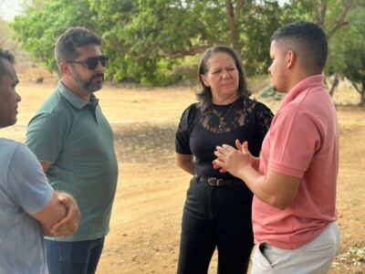 Prefeita Luciana acompanha início das obras de UBSno Povoado Coluna