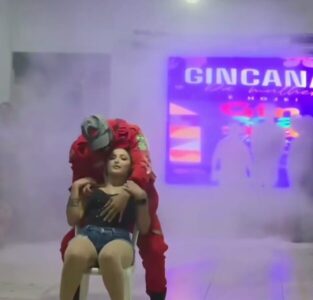 Gincana em Coelho Neto termina em polêmica após “strip-tease” de bombeiro sensual