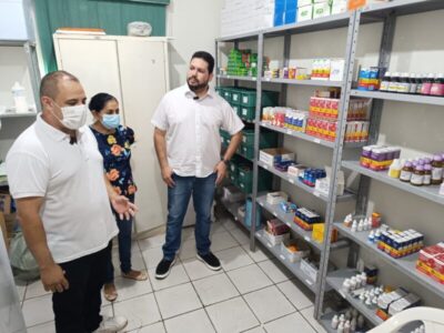 Prefeito em Exercício de Presidente Dutra, Aristeu Nunes visitou obras, UBS e órgãos da Saúde