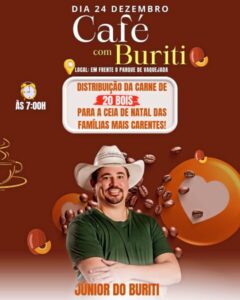 Pré-Candidato a Prefeito Júnior do Buriti Promoverá Café Solidário e Distribuição da Carne de 20 Bois para a População de Paraibano