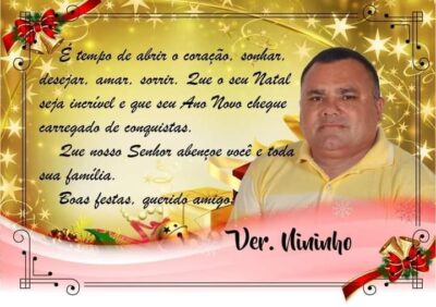 VEREADOR NININHO DESEJA UM FELIZ NATAL A TODOS OS CEDRALENSES