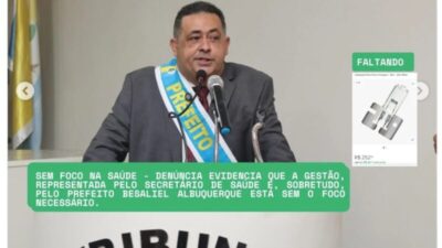 Vereadora denuncia precariedade no centro cirúrgico de Mata Roma e cobra providências urgentes do prefeito Besaliel Albuquerque