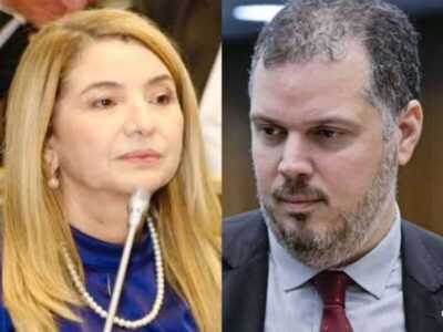 Iracema Vale corta papo em grupo com Rodrigo Lago