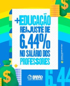 Valorização: Prefeitura de Barão de Grajaú concede reajuste salarial de 6,44% para professores