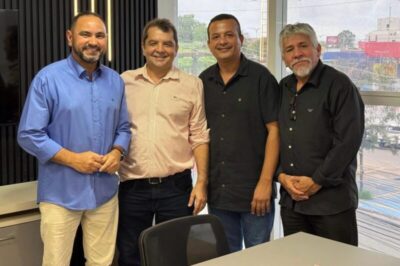 Dr. Hilton Gonçalo recebe a visita do presidente do Simproesema que manifesta desejo de disputar vaga na Câmara Federal pelo Mobiliza