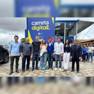 Natassia Weba participa do lançamento do Programa Carreta Digital e reforça compromisso com inclusão tecnológica