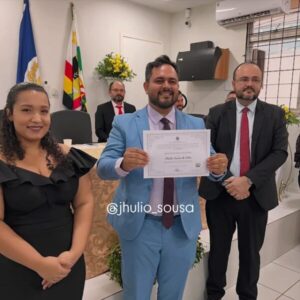 Poção de Pedras! Prefeito Jhulio Sousa é diplomado e reafirma compromissos de trabalhar pela população