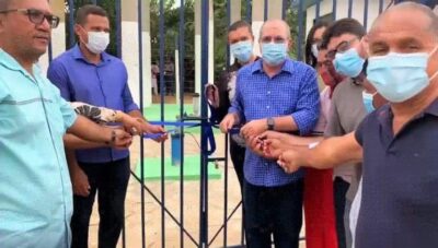 Hildo Rocha inaugura sistema de abastecimento de água no povoado Copaíba, em Jenipapo dos Vieiras