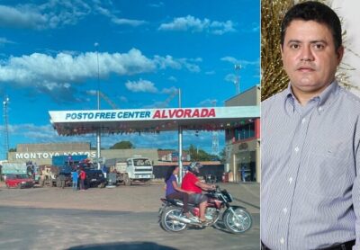 CHAMEM A POLÍCIA! Caçambas de empresa contratada pela prefeitura abastecem no posto do prefeito