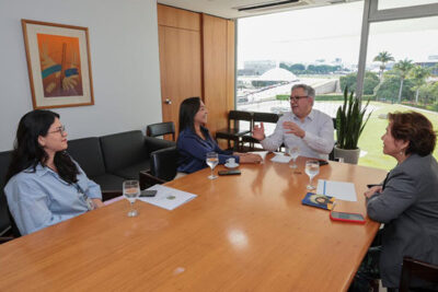 Eliziane encerra trabalho após reunião com ministro Alexandre Padilha