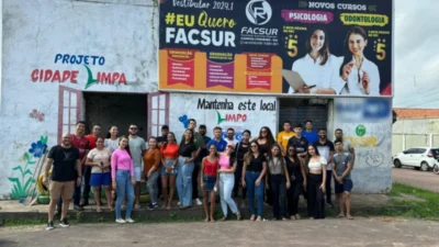 Alunos da Faculdade Supremo Redentor da cidade de Pinheiro-Ma, Revitalizam Espaço Urbano com Projeto “Cidade Limpa”.