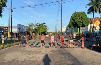 TUDO PARADO! Manifestantes interditam avenida em São Luís