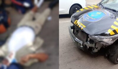 Motorista tenta fugir de abordagem, atropela agente de trânsito e acaba preso em São Luís