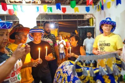 OSMAR FILHO PRESTIGIA BRINCADEIRAS JUNINAS EM SÃO LUÍS NO FINAL DE SEMANA