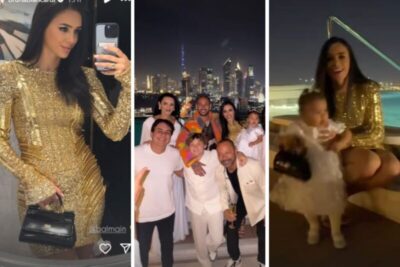 Ouro, muito ouro! Bruna Biancardi arrasa no Réveillon em Dubai