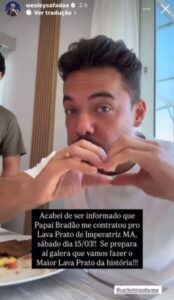Safadão confirma presença no Lava Prato de Imperatriz e chama Brandão de “papai”