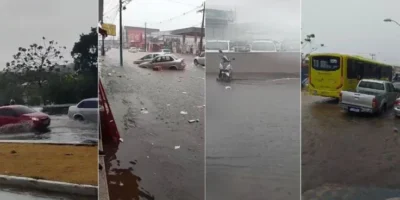 Terça-feira de chuva na Grande São Luís: ruas e avenidas ficam alagadas