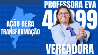 Professora Eva Barros é a representante legal da Educação na disputa por uma vaga na Câmara de São Luís
