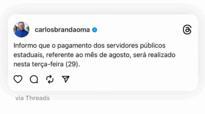 Brandão enterra especulações e anuncia antecipação do salário dos servidores…