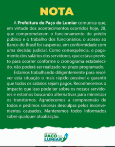 Paço do Lumiar: ‘entra e sai’ de prefeitos provoca atraso de salários…