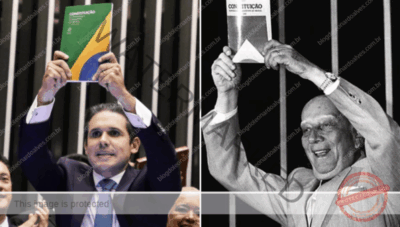 Novo presidente da Câmara, Hugo Motta, exalta e repete Ulysses Guimarães em discurso de posse: “Viva a Democracia”