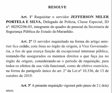 Jefferson Portela vira assessor de Felipe Camarão