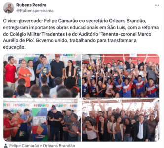 Rubão destaca ‘governo unido’ em agenda com Camarão e Orleans